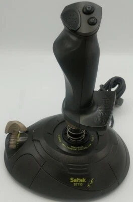 Saitek ST110 Dynamic Stick & Throttle Joystick 15 Pin PC - Image 1 of 4
