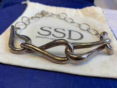 Sterling Silver Simon Sebbag Designs Necklace 43.62g Fine Jewelry 17" Toggle Foto 1 de 4