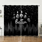 Bear Out Here Curtains Bedroom Livingroom Eyelet Ring Top Blackout Customizable