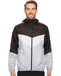 Puma PWRVent Windbreaker Jacket Gray Silver Size Large Glanz Nylon NWT - Picture 1 of 8