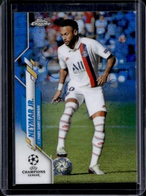 2019 Topps Chrome UEFA Neymar Jr. Blue Bubbles Refractor #95 PSG - Image 1 of 2