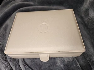 Pandora Unforgettable Moments Pale Pink Leather Travel Jewellery Box "Retired" - Picture 1 of 24