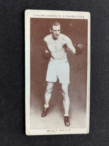 1938 Churchman Boxing Personalities Card # 38 Billy Wells (VG) - Picture 1 of 3