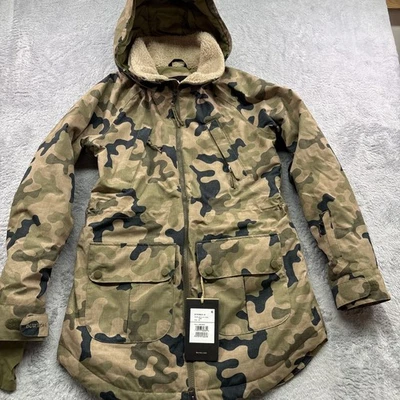 Burton Women's XS Prowess JK Jacket Martini Olive Terra Camo New With Tags - Image 1 of 4