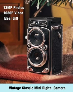 CHUZHAO M1 Vintage Mini Digital Camera Autofocus 12MP 1080P FHD Video Vlogging - Picture 1 of 11