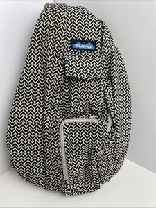 Kavu Rope Sling Bag BW MOTIF Crossbody Shoulder Hiking Bag Brand New With Tags - Picture 1 of 5