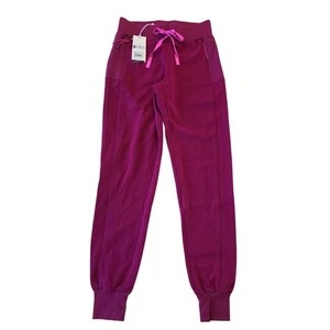 FIGS Boston XXS Slim Jogger Scrub Pants Dark Magenta NWT - Picture 1 of 6