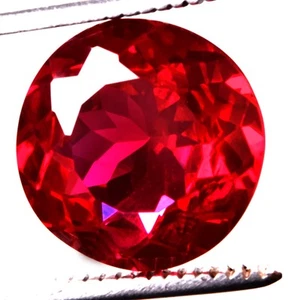 20.50 Cts. Natural Mozambique Red Ruby Round Shape Certified Gemstone - Picture 1 of 4