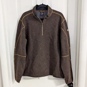 Kuhl ThermoKore Herren 1/4 Zip Pullover Sweater LARGE Gorpcore Outdoor Wollmischung - Bild 1 von 11