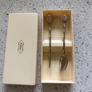 Vintage H. Stern Edelstein Löffel & Olive Pick Bar Set in Box - Bild 1 von 5