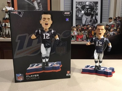 Tom Brady New England Patriots NFL All-Time 100 Team Bobblehead Foto 1 de 4