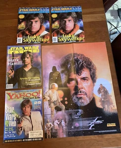 Lot Of Star Wars Kids Magazine Insider, Yahoo, Poster - Mark Hamill - Picture 1 of 7