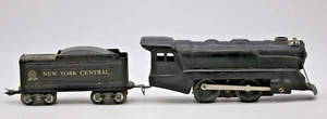 MARX TIN LOCOMOTIVE #898 & NEW YORK CENTRAL TIN LITHO TENDER O Gauge 1:48 Scale - Picture 1 of 6