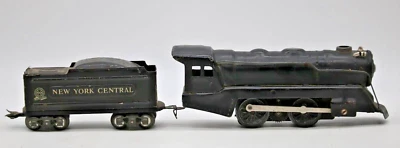 MARX TIN LOCOMOTIVE #898 &  NEW YORK CENTRAL TIN LITHO TENDER O Gauge 1:48 Scale - Image 1 of 4