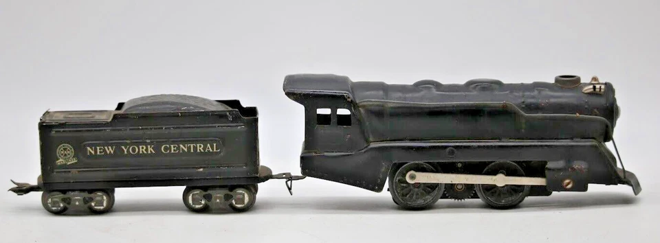 MARX TIN LOCOMOTIVE #898 &  NEW YORK CENTRAL TIN LITHO TENDER O Gauge 1:48 Scale - Image 1 of 4