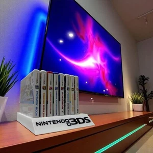Funda para juegos Nintendo 3DS soporte de exhibición blanco y negro se adapta a 9 fundas para juegos - Imagen 1 de 10