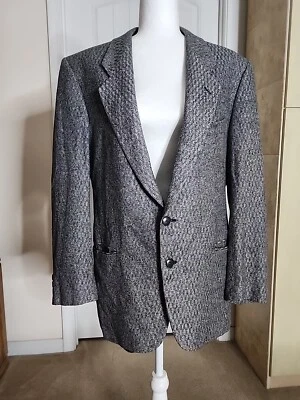 Blazer para hombre Mani by Giorgio Armani mezcla de lana hecho en Italia azul/gris sin etiqueta  Foto 1 de 4