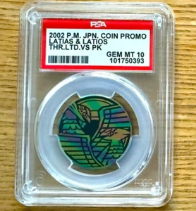 PSA 10 Latias Latios Coin 2002 Movie Promo Japanese Pokemon Card Gem Mint - Picture 1 of 2