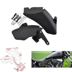 Mid Frame Air Deflector Trim Heat Shield Cover Kit Black For 06-18 Harley Dyna - Picture 1 of 14