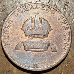 PIECE DE 3 CENTESIMI LOMBARDIE VENISE 1846 M (848) RARE !!!! - Picture 1 of 2