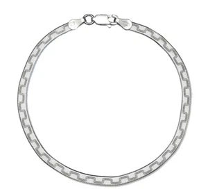 GIANI BERNINI Sterling Silver 925 Etched GREEK KEY Design Bracelet 7.25" - Picture 1 of 2