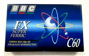 BBC FX SUPER FERRIC 60  audio cassette blank tape sealed Made in Korea Type I - Picture 1 of 2