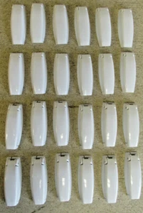 24 RV Camper Trailer Baggage Door Clips / Holders/ Compartment Door Catch- White - Picture 1 of 3