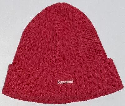 Supreme Overdyed Beanie Red/Plum Supreme Logo - Image 1 of 4