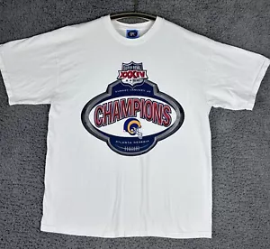 Vintage Los Angeles rams 2000 superbowl champions Georgia T-shirt NFL Mens Lg-P - Picture 1 of 8