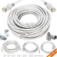 CABLE DE RED RJ45 CAT5E ETHERNET INTERNET REDES LAN SERVIDORES 3 5 10 15 20 30 M