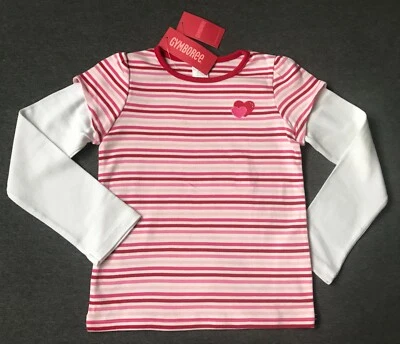 Vintage 2008 GYMBOREE NWT Striped Heart Tee - size 10 yrs VALENTINES Day - Image 1 of 4