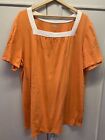 T-Shirt orange, Gr. 1X (US 18/20W)