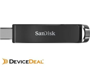 SanDisk 128GB Ultra USB Type-C Flash Drive CZ460 USB Type C 3.1 Black Super-thi - Picture 1 of 2