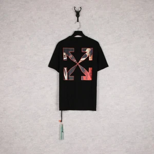 2025 OFF WHITE ow print Serie oversized Herren und Frauen kurzärmeliges T-Shirt - Bild 1 von 12