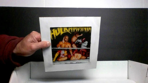 VINTAGE HULK HOGAN AND MR. T HULKAMANIA SOUVENIR GLASS PICTURE Cover