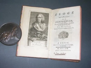 Sciences De Fontenelle Le Cat (M.) Eloge de Monsieur de Fontenelle 1759 - Bild 1 von 6