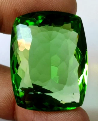 83.80 Ct. Large Green Peridot Cushion Cut Loose Gemstone Gift for Birthday/Her - Image 1 of 4
