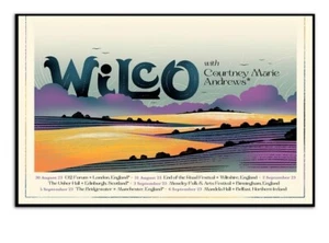 Poster vintage 2023 - Wilco World Tour UK 2023 Poster, gift for fans - Picture 1 of 8