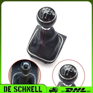 5 Gang Schalthebel Manuell Staubschutz Schaltknauf Für VW Golf MK5 MK6 - Bild 1 von 9