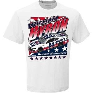 T-shirt William Byron - TAGLIA: SMALL - Throwback - Liberty U. - NUOVO CON ETICHETTA - Foto 1 di 2