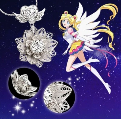 Prevendita Pretty Guardian Sailor Moon Cosmos Silver Crystal Collana Pendente - Immagine 1 di 4