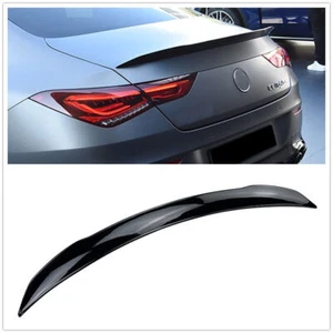 Rear Trunk Spoiler Wing Black For 2020-2024 Benz C118 CLA180 W118 CLA250 CLA35 - Picture 1 of 7