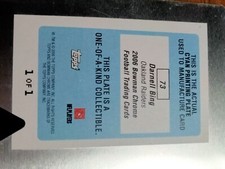 1/1 printing plate 2006 Bowman Chrome Football Card #73 Darnell Bing Rookie