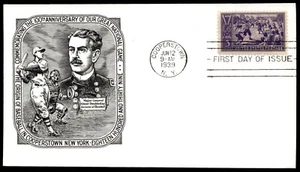 1939 Baseball Centennial FDC First Day of Issue Historic Arts Coakley Cachet - Picture 1 of 2