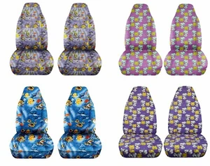 Fundas de asiento de coche para Smart Fortwo 2008 a 2013 diseño Snoopy y Fish 4 colores - Imagen 1 de 5