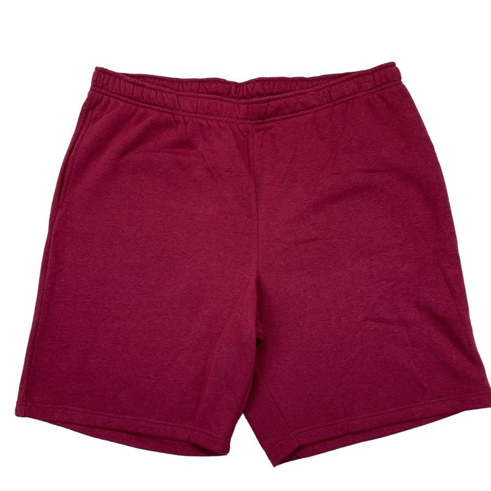 ID Ideology Casual Fleece Shorts in Wine Size 3XL