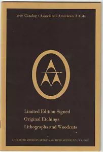 Associated American Artists 1969 Catalog Ltd Ed Etchings, Lithos Woodcuts - Foto 1 di 1