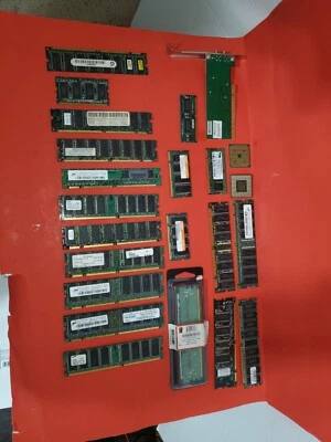 Mix Lot of  - 128MB/256MB. DDR RAM and Other Parts. -PARTS ONLY - Image 1 of 4