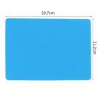 Nonstick Silicone Crafting Mat in Blue Protects Desk and Collects Spills