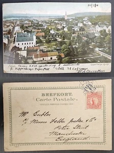 1911 Sweden Postcard-Kopparberg Church 10ore stamp cd RLK 426 A - Picture 1 of 3